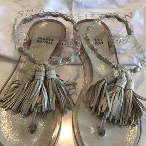 Brand new Stuart Weizmann tassel sandals.  Size 9.  Perfect condition!